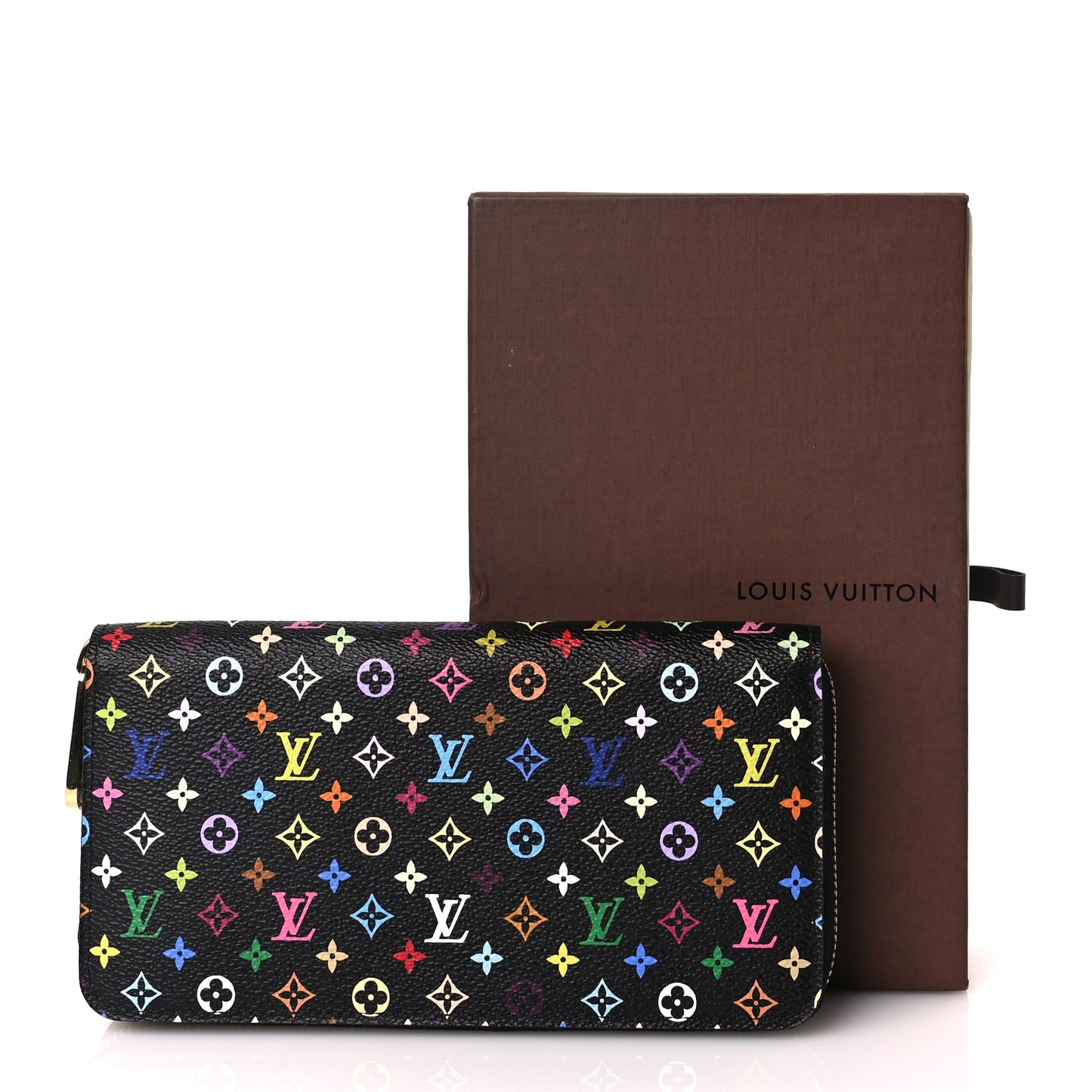 Louis Vuitton Monogram Multicolor Zippy Wallet Black Grenade
