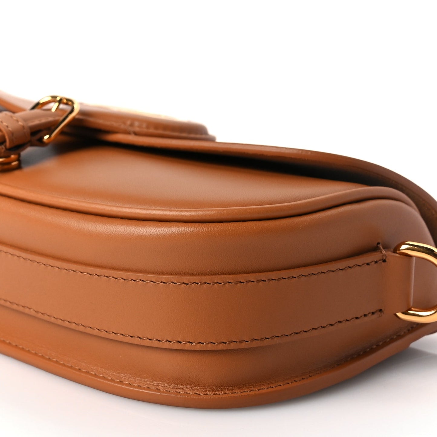 Christian Dior Box Calfskin East West Bobby Bag Amber