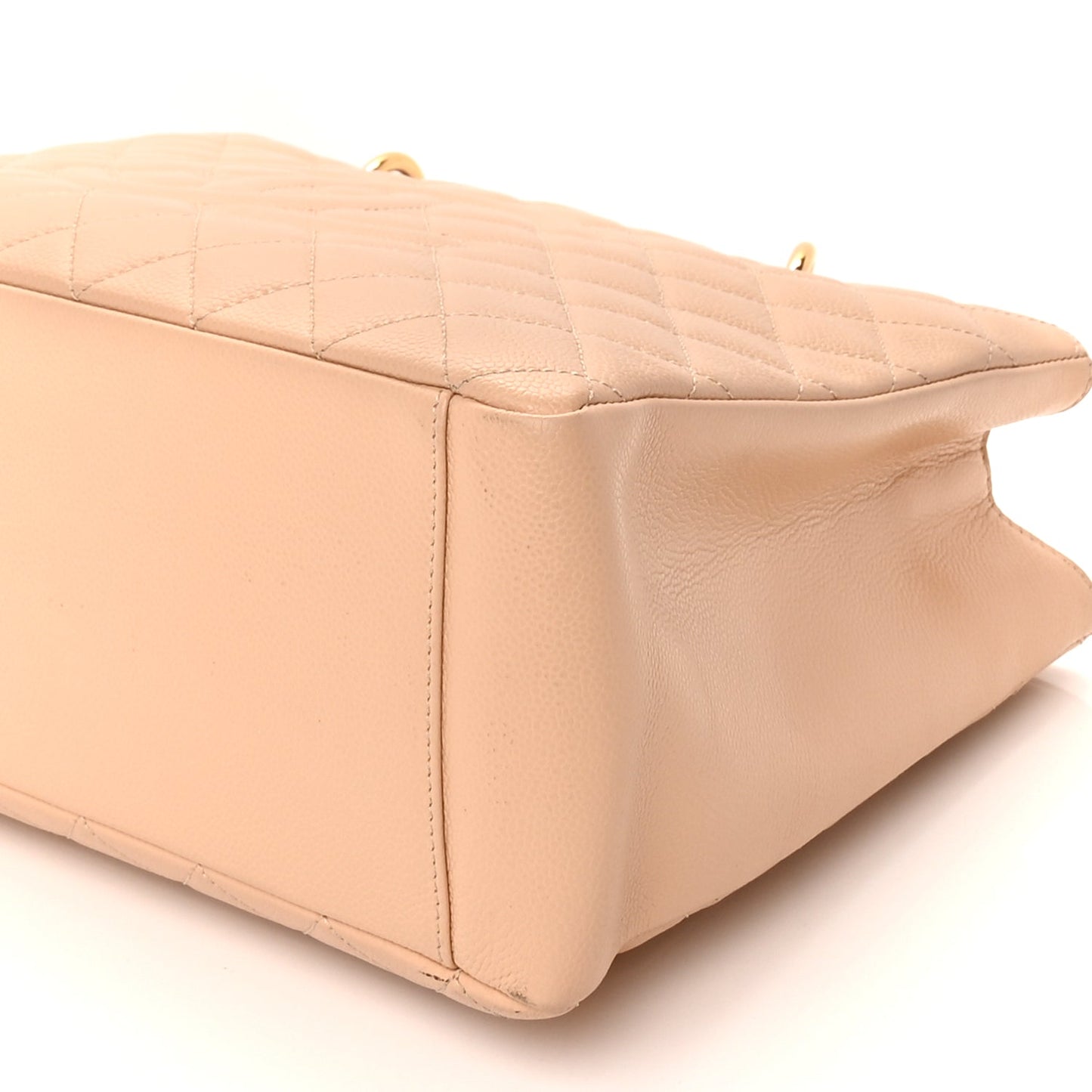 Chanel Caviar Quilted Grand Shopping Tote GST Beige Clair