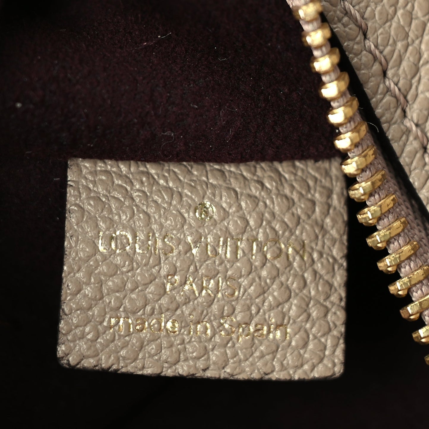 Louis Vuitton Empreinte Monogram Giant Neverfull MM Pochette Tourterelle