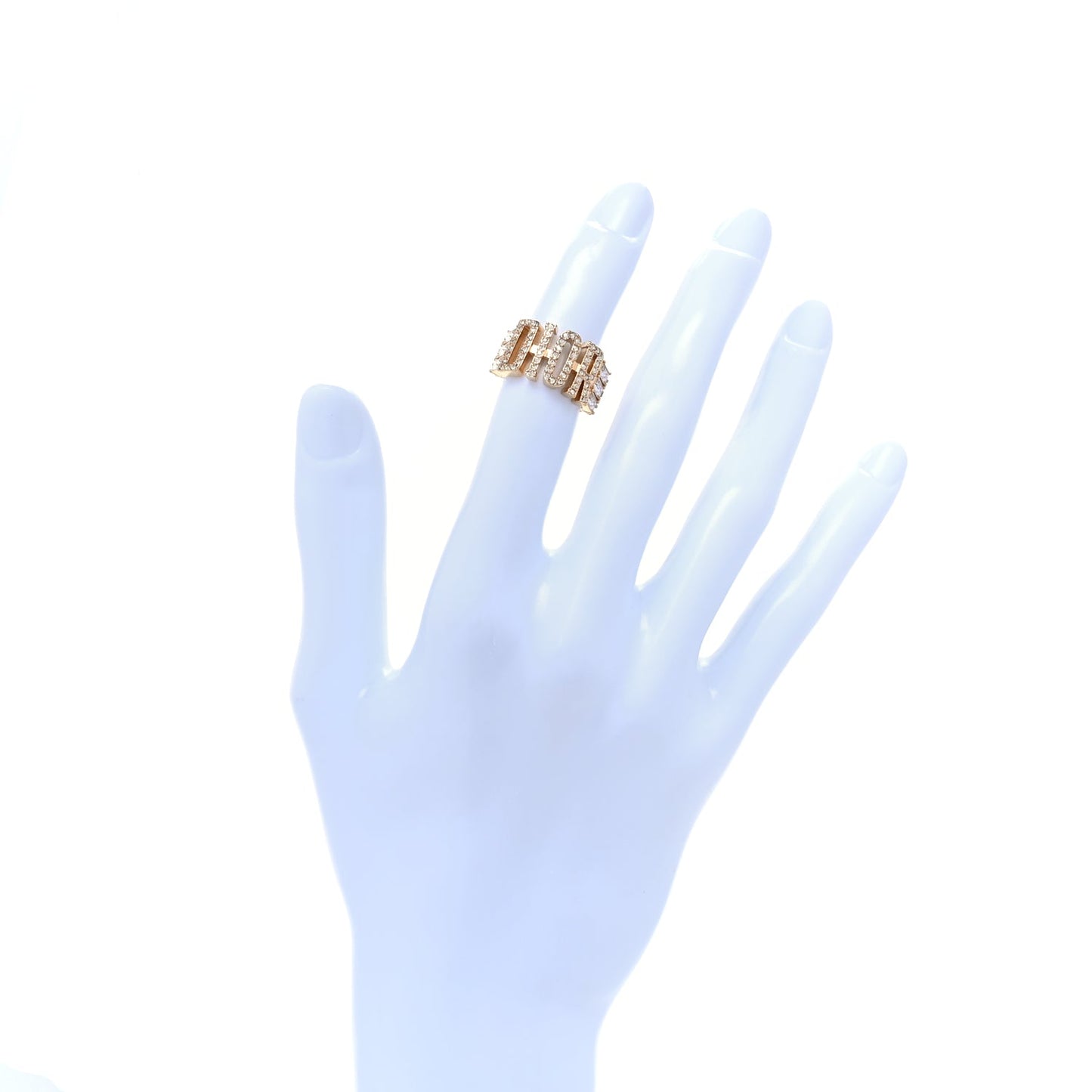 Christian Dior Metal Crystal DIO(R)EVOLUTION Ring S Gold