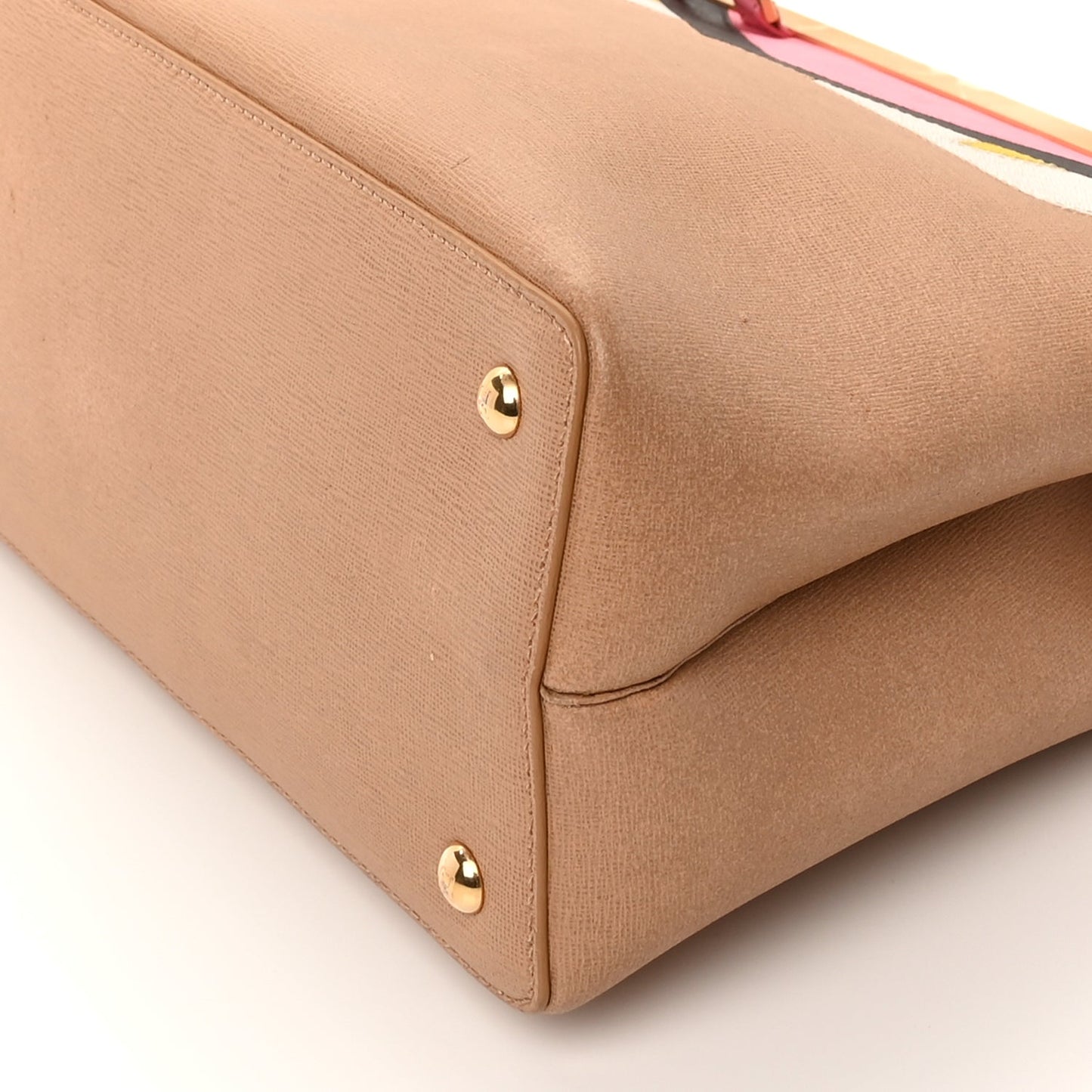 Fendi Vitello Elite Monster Petite 2Jours Tote Cuoio Lollypop Multicolour
