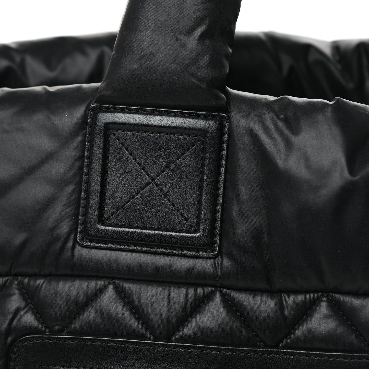 Chanel Nylon Quilted Large Coco Cocoon Tote Black