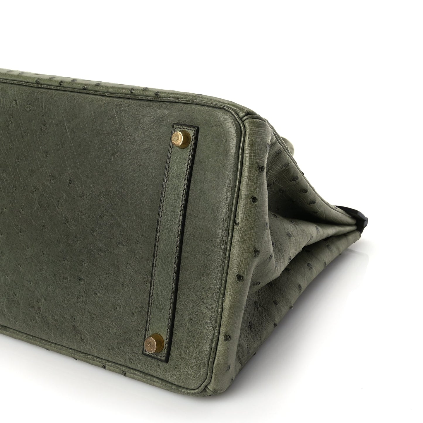 Hermes Ostrich Birkin 35 Vert Olive