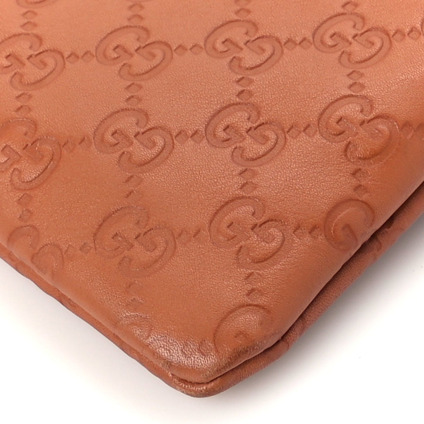 Gucci Guccissima Crossbody Messenger Bag Brown