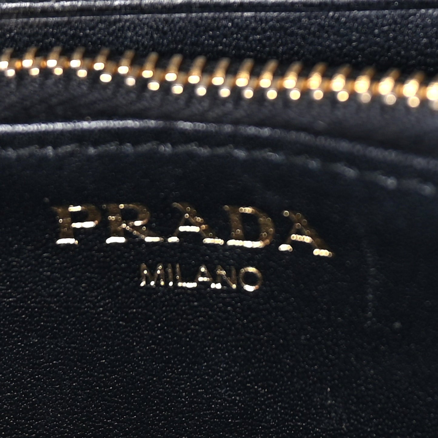 Prada Move Triangle Compact Zip Wallet Black