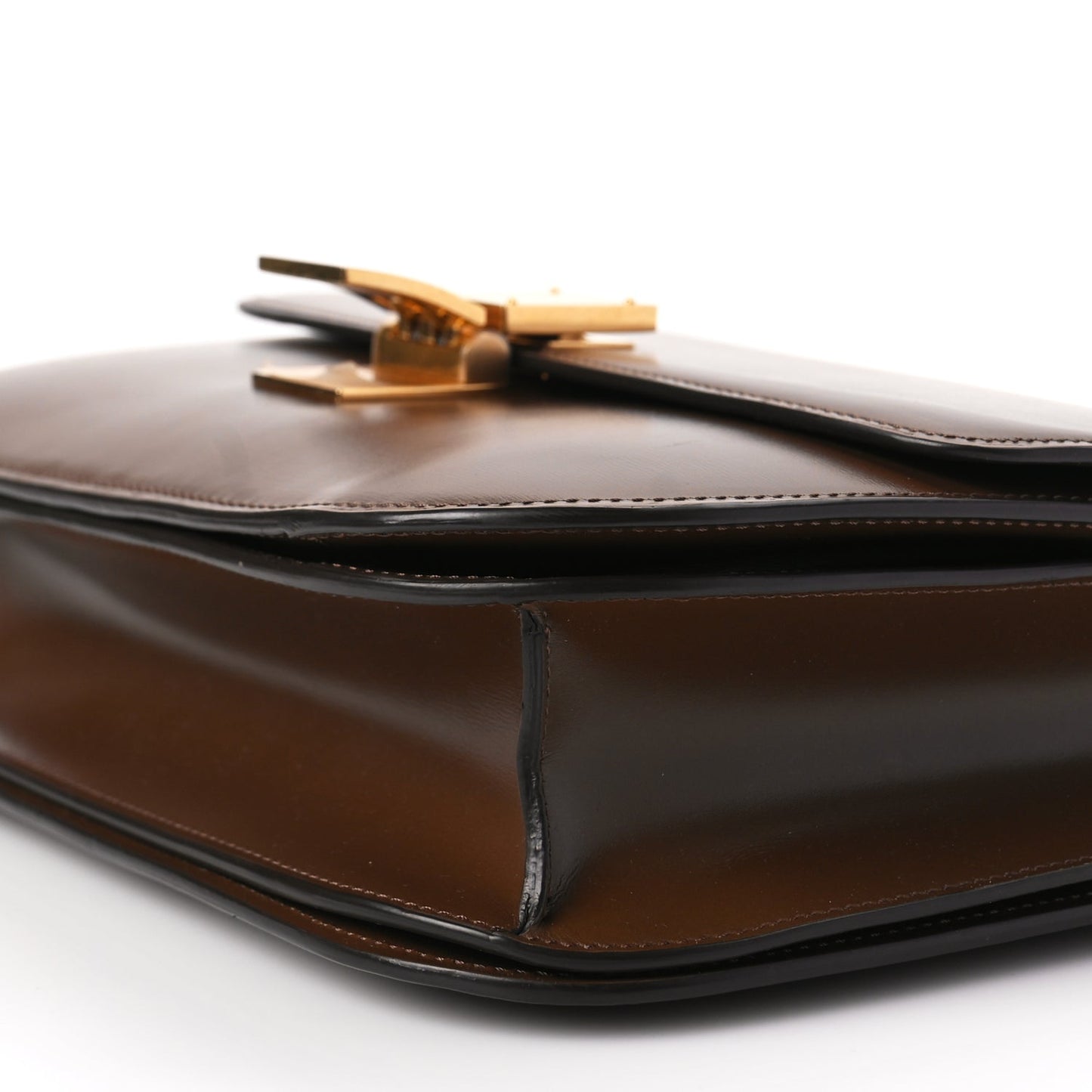 Celine Box Calfskin Medium Classic Box Flap Bag Camel