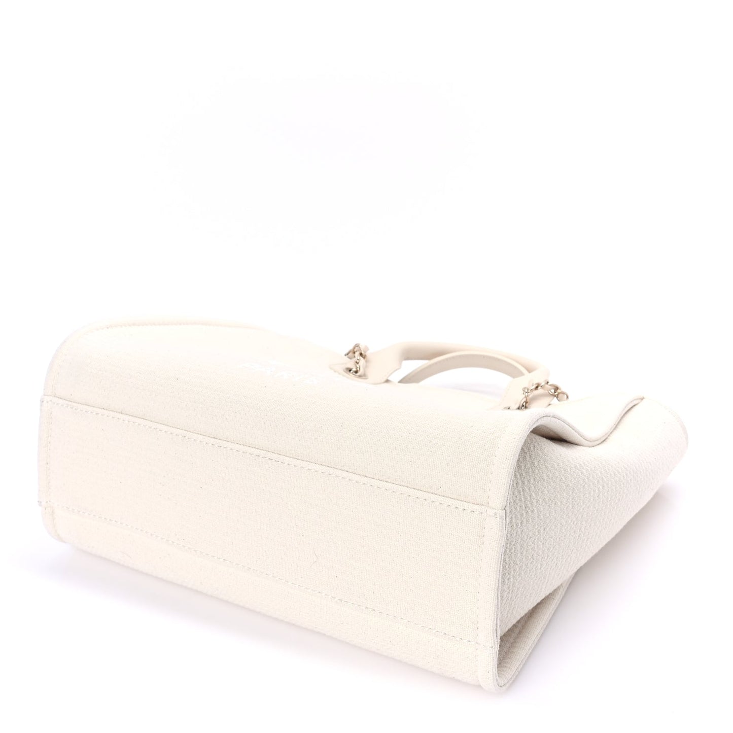 Chanel Mixed Fibers Small Deauville Tote White