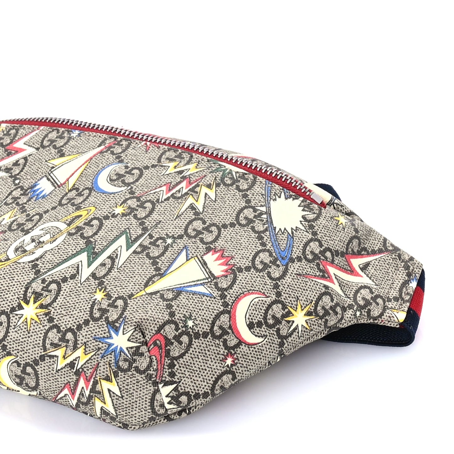 Gucci GG Supreme Monogram Childrens Space Print Belt Bag Multicolor