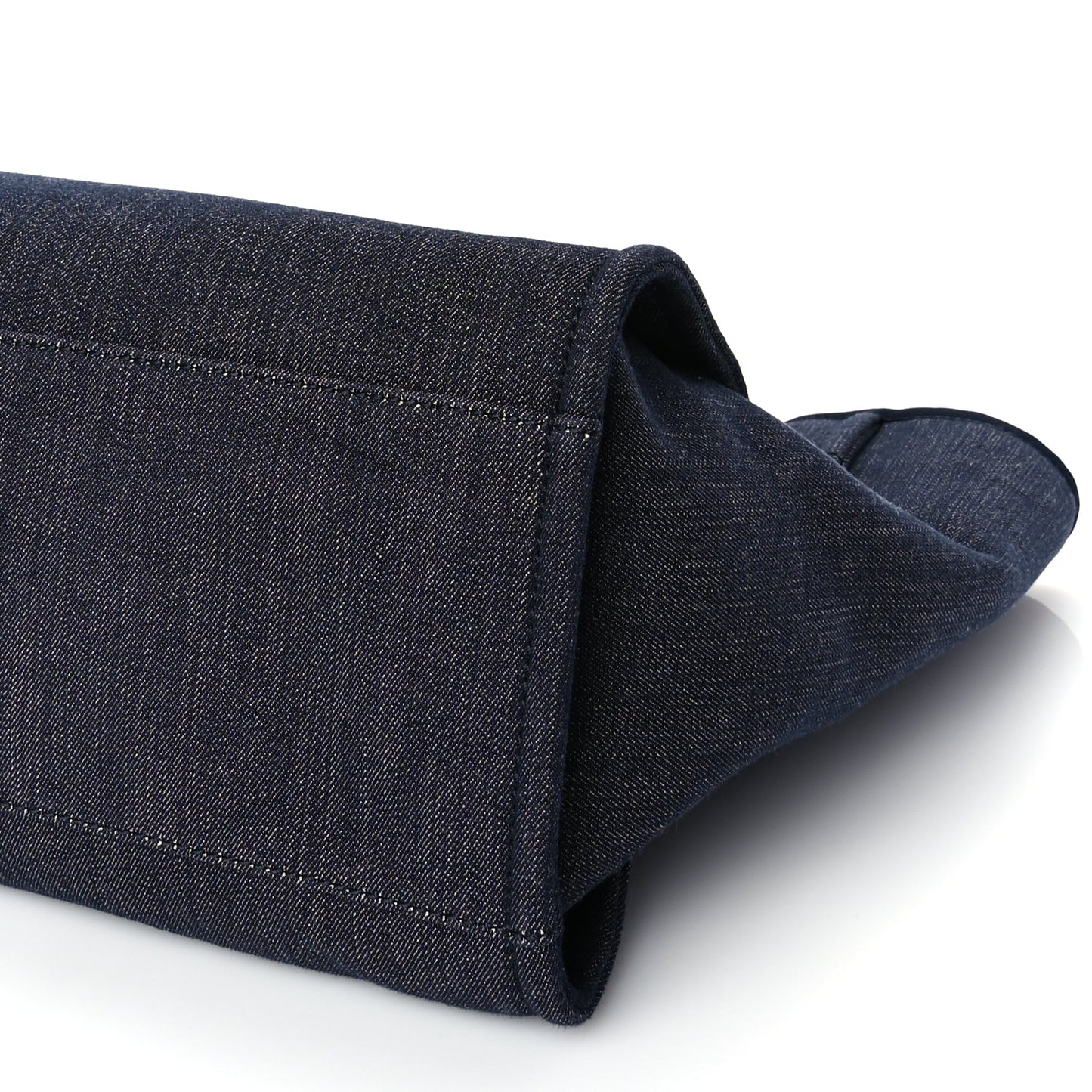 Chanel Denim Large Deauville Tote Dark Blue