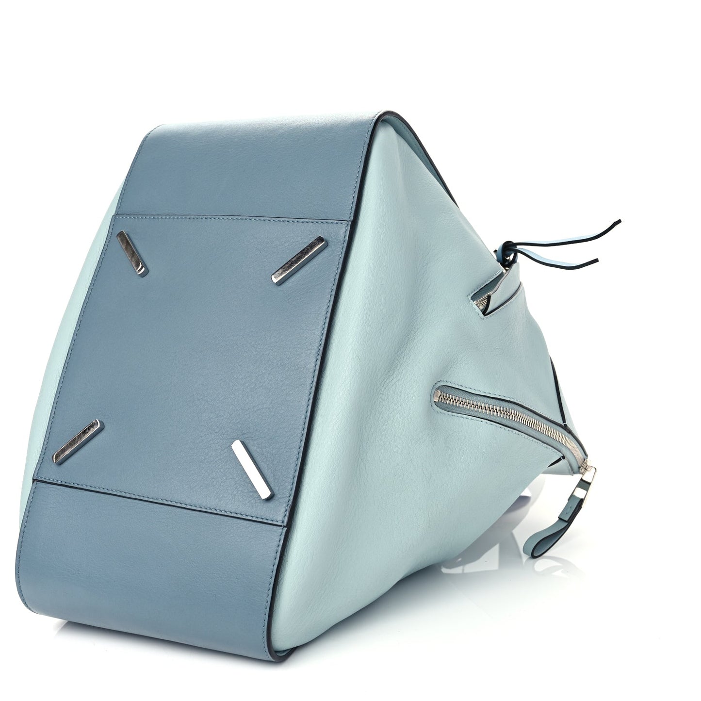 Loewe Calfskin Large Hammock Shoulder Bag Aqua Light Blue Stone