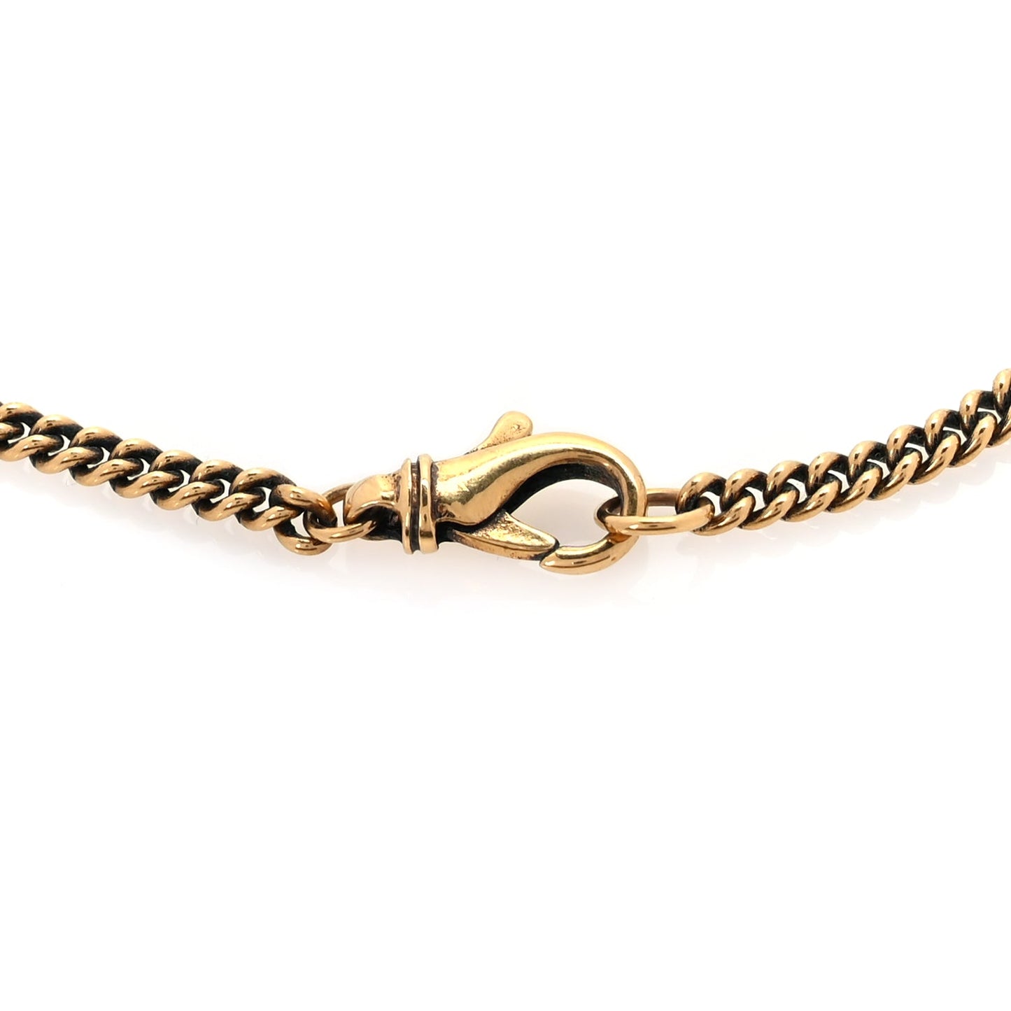 Balenciaga Metal Logo Necklace Gold