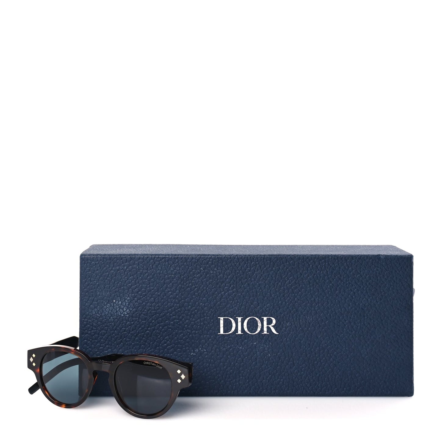 Christian Dior Acetate Rectangular CD Diamond R2I Sunglasses Tortoise