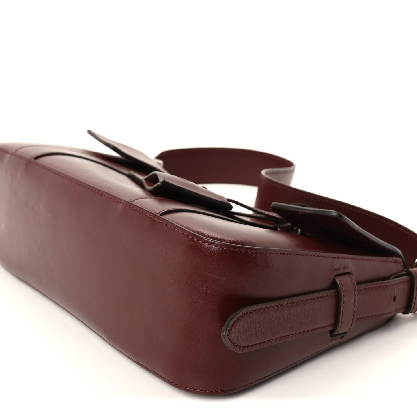 Mulberry Shiny Smooth Calfskin East West Bayswater Black Cherry