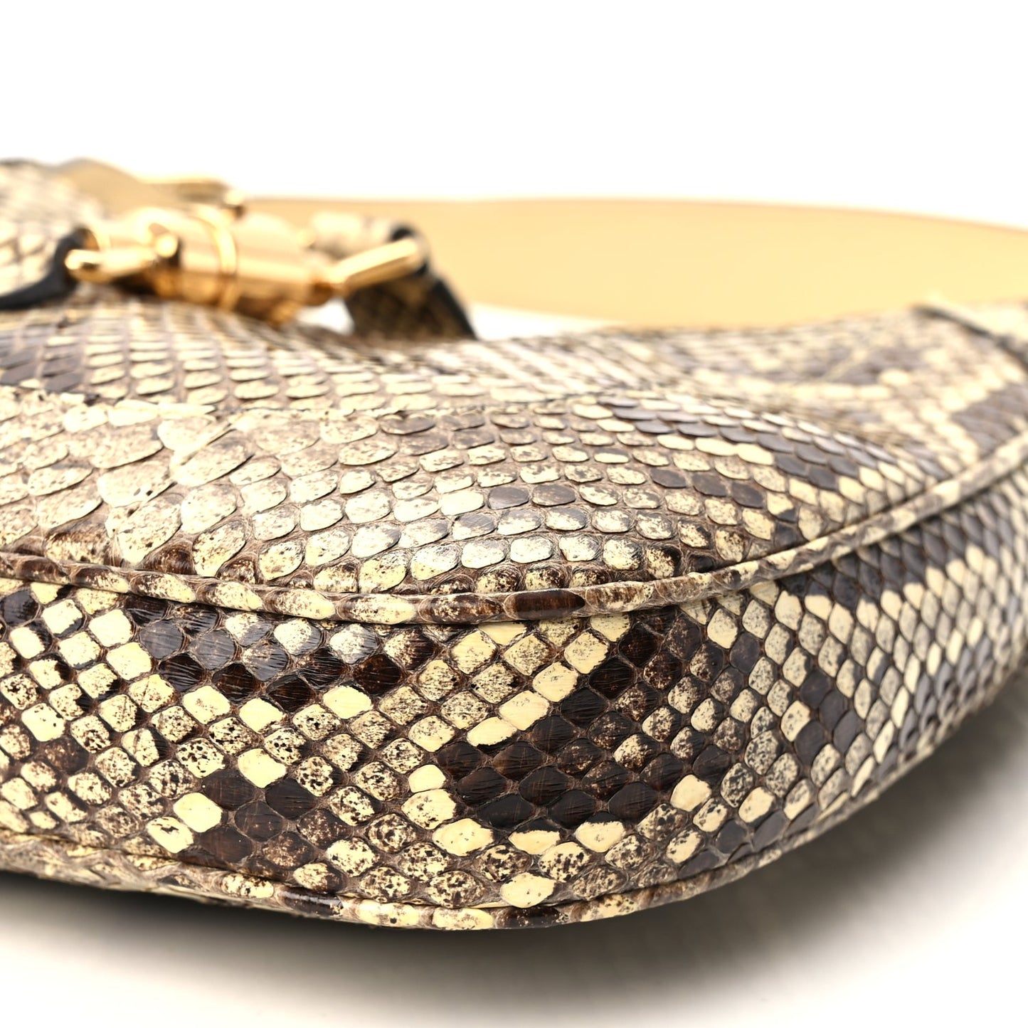 Gucci Snakeskin Small Jackie 1961 Hobo Beige