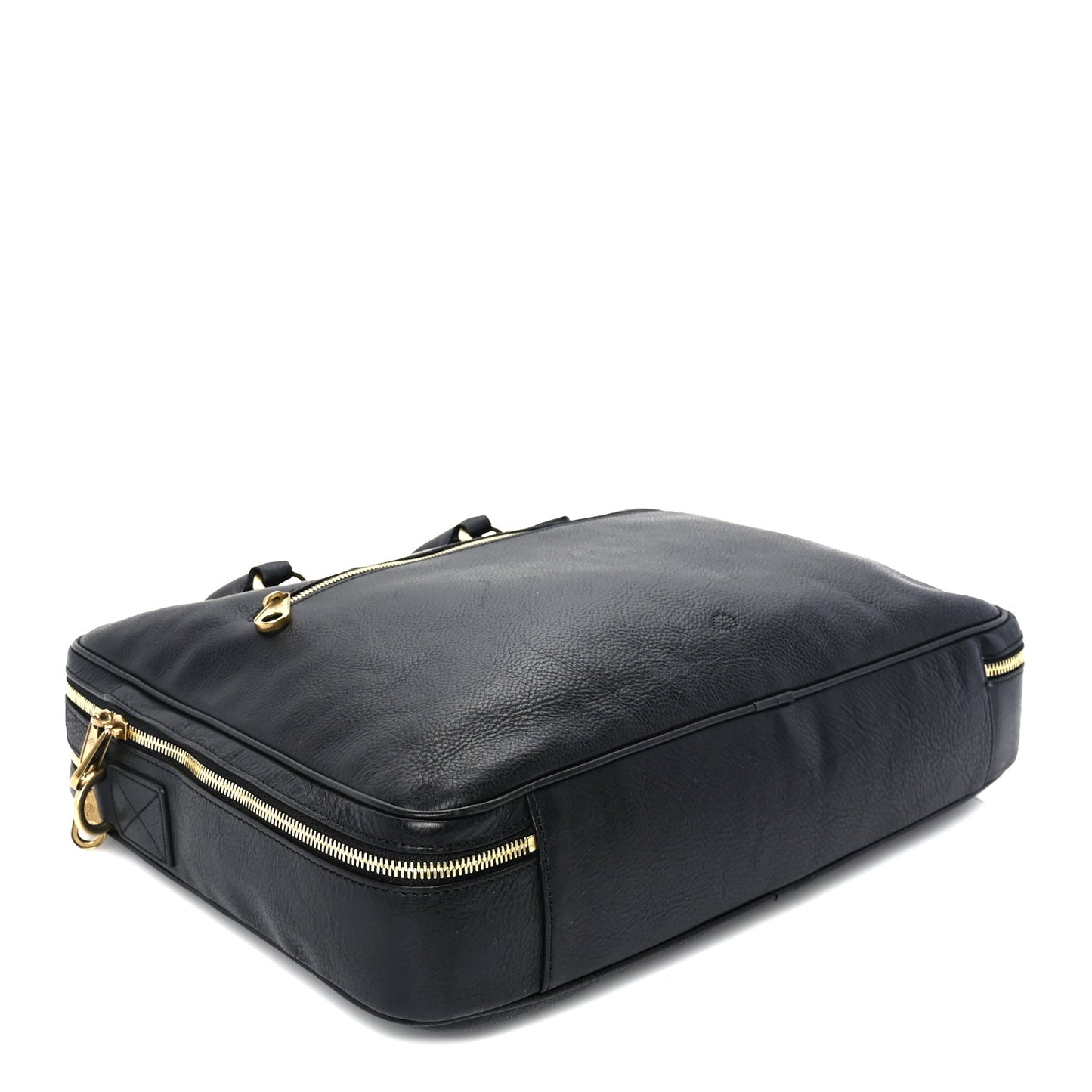 Mulberry Grained Calfskin Heathcliffe Briefcase Black