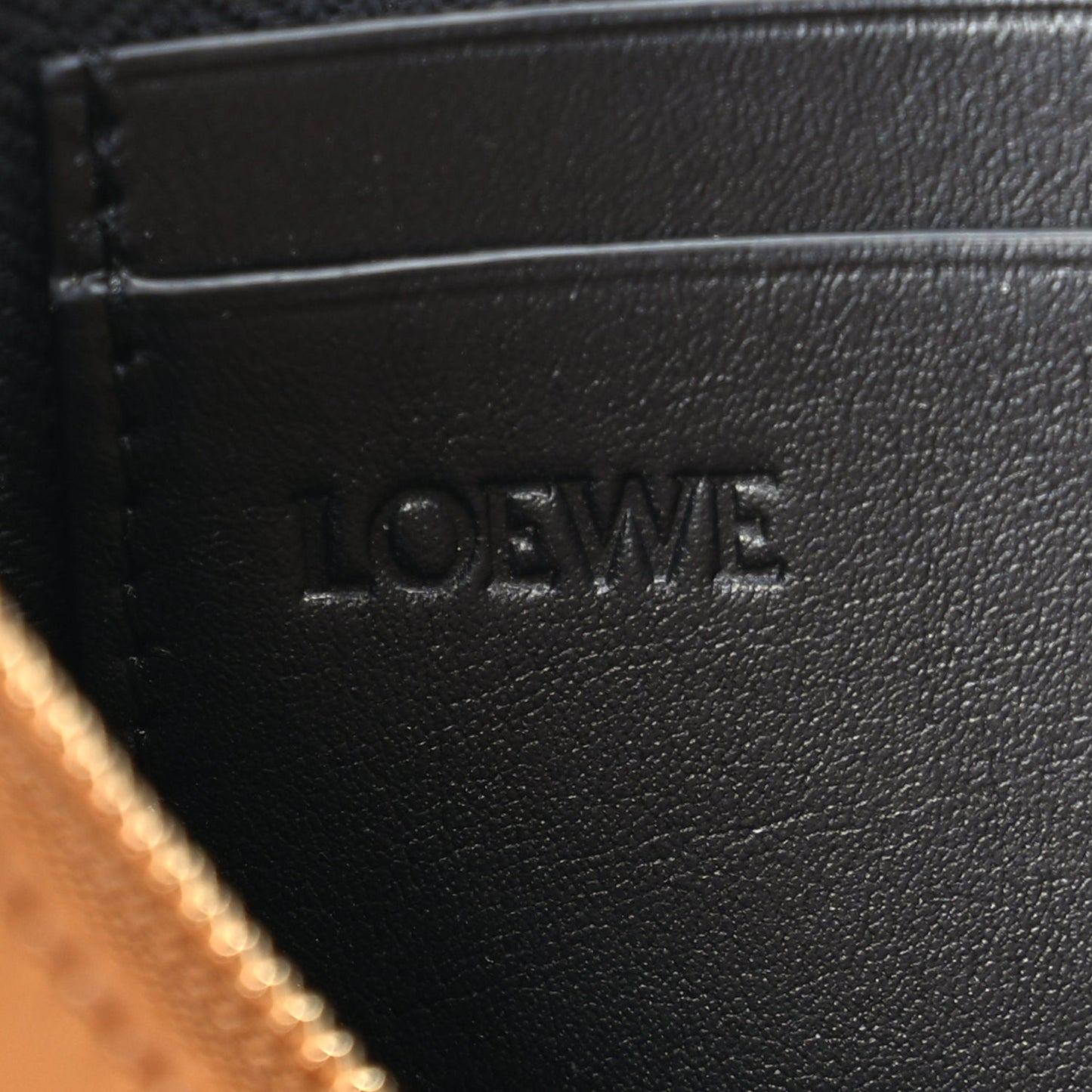Loewe Nappa Flamenco Knot Pouch Oak Black