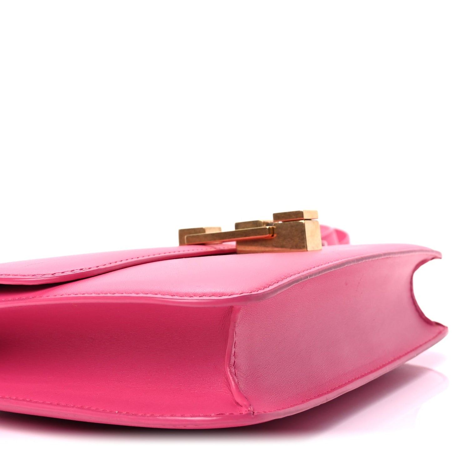Saint Laurent Smooth Calfskin Le Carre Shoulder Bag Pink