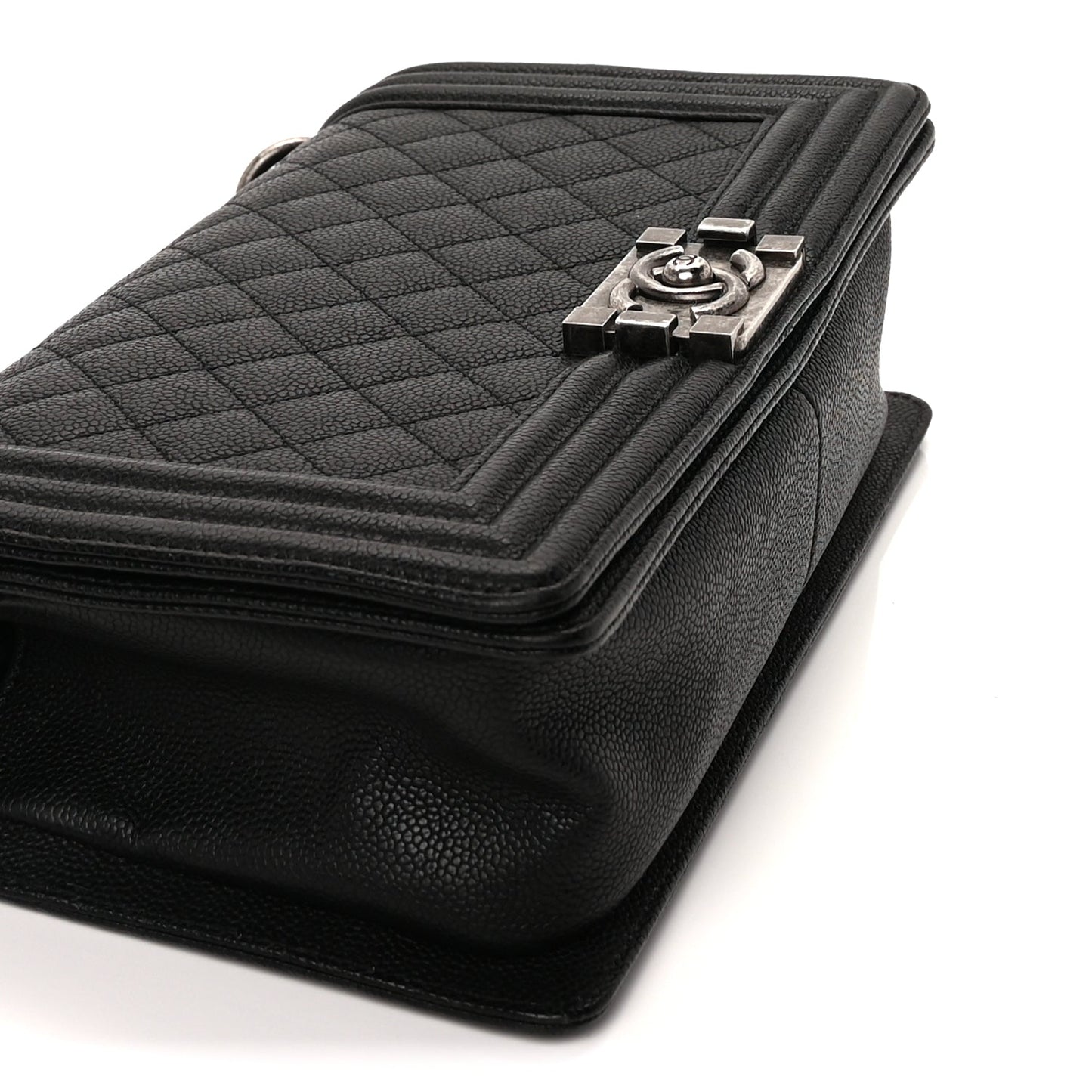 Chanel Caviar Quilted Medium Boy Flap Black