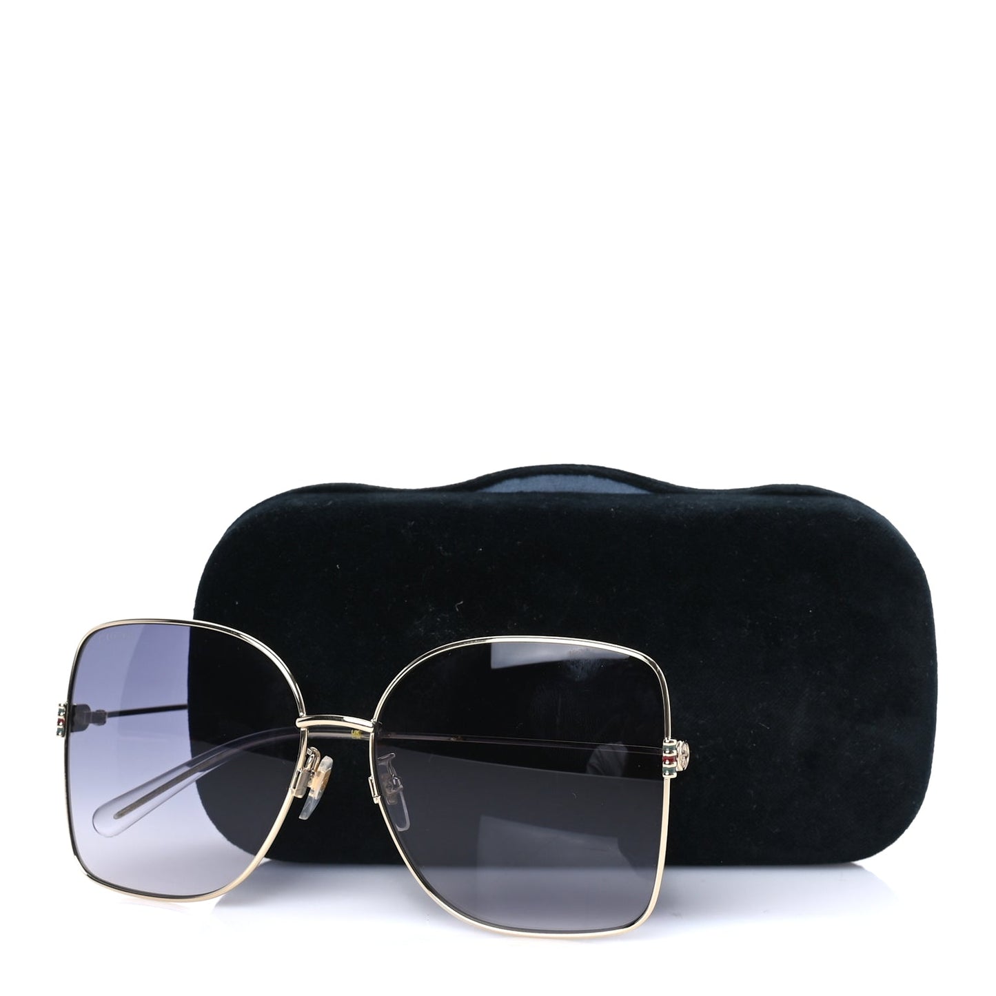 Gucci Metal Oversized Sunglasses GG1282SA Grey