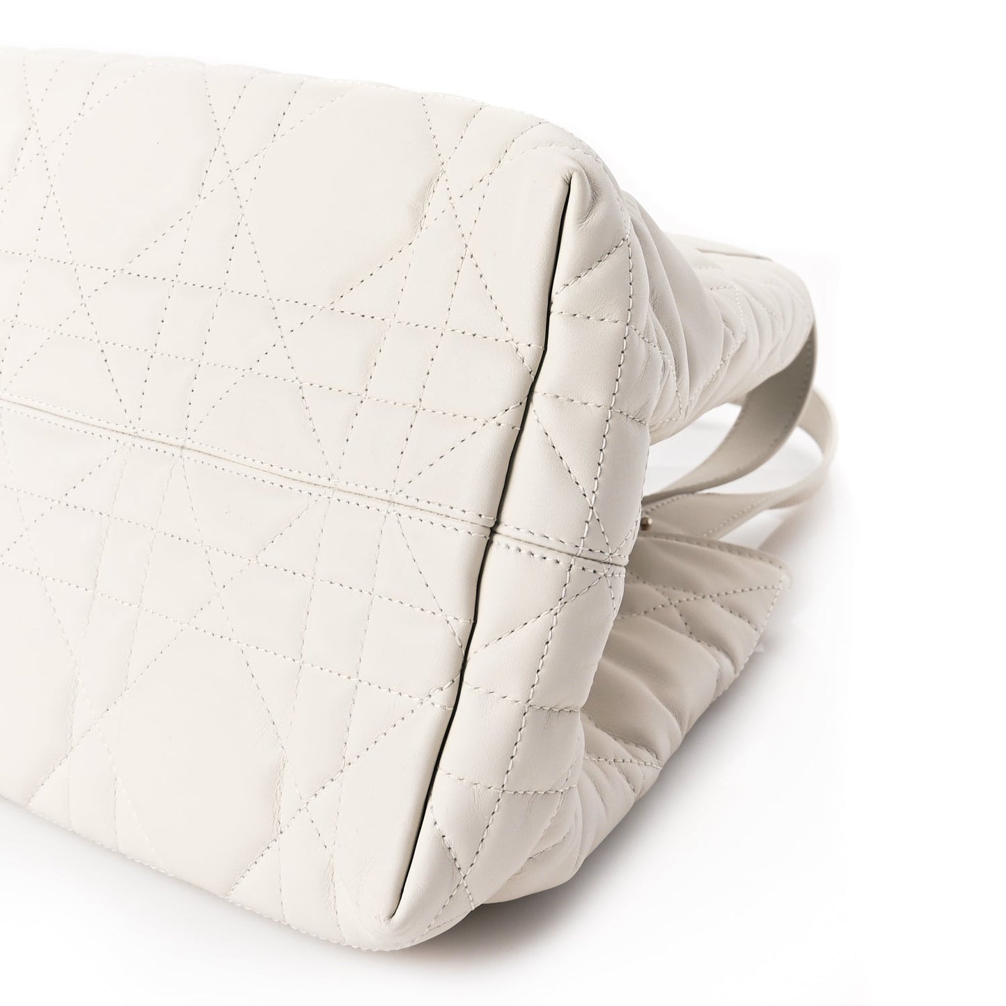 Christian Dior Calfskin Macrocannage Medium Toujours Latte