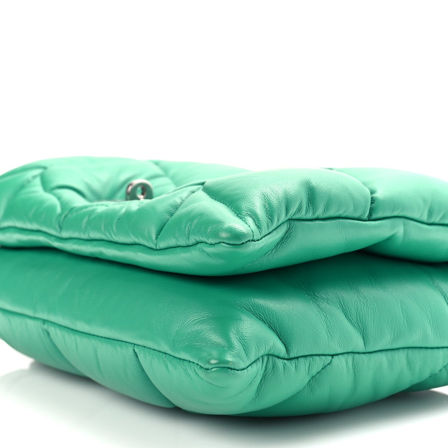 Mulberry Nappa Pillow Quilted Little Softie Bag Lawn Green