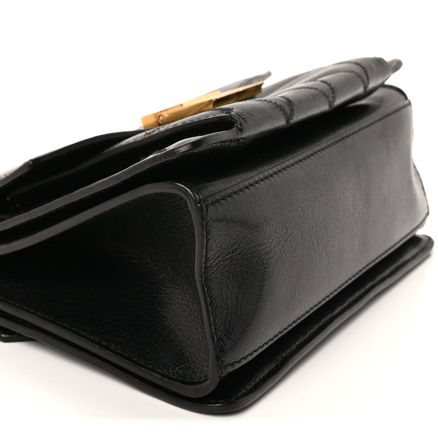 Givenchy Goatskin Quilted Small GV3 Shoulder Bag Black