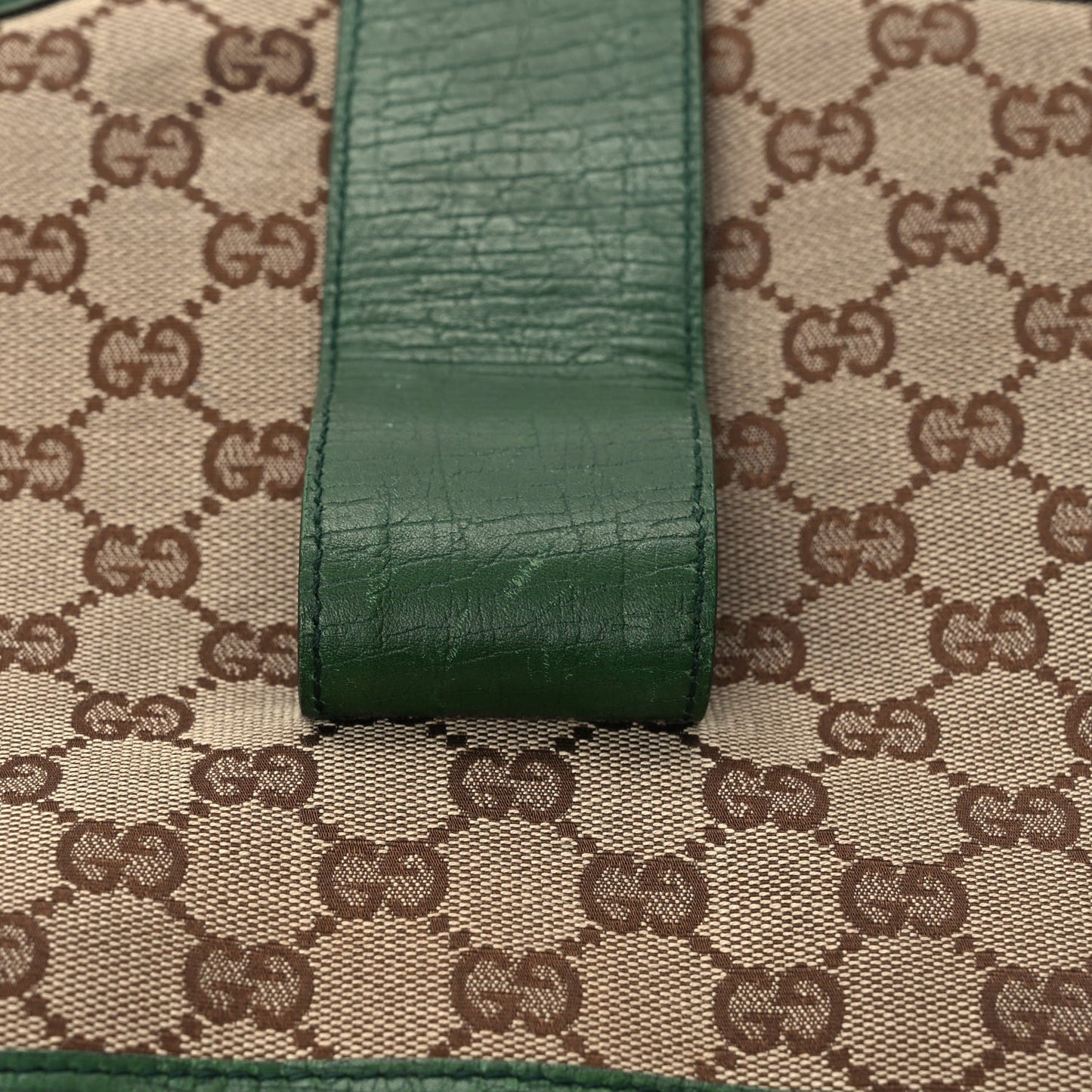 Gucci Monogram Web Junco Small Hobo Green