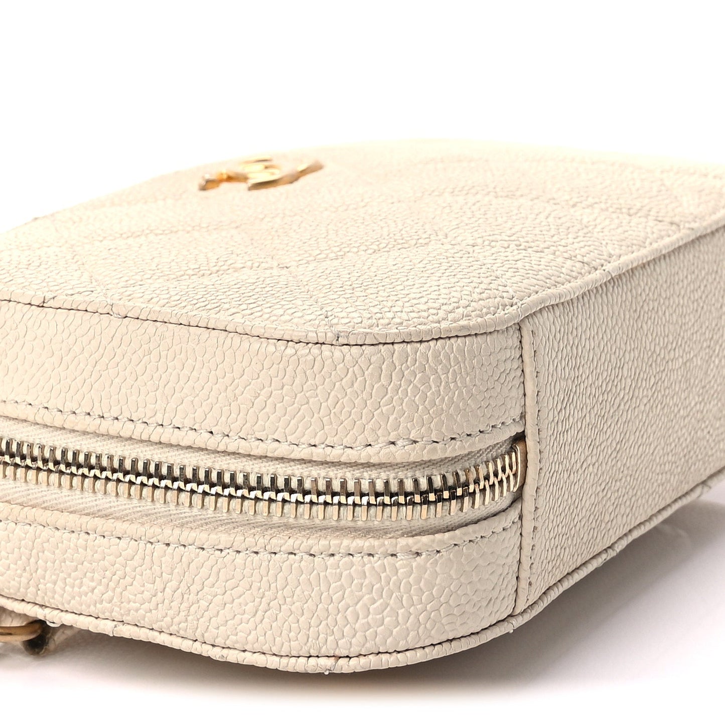 Chanel Caviar Quilted Flap Waist Bag White