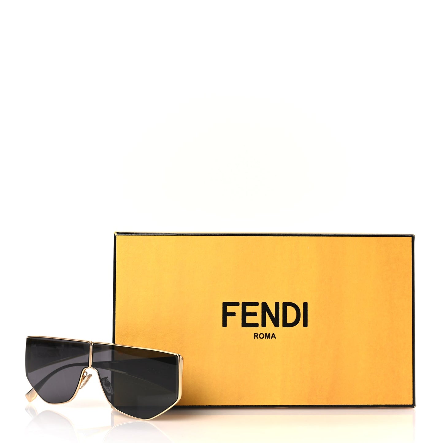 Fendi Metal Disco Geometric Sunglasses FE 40051/U Gold