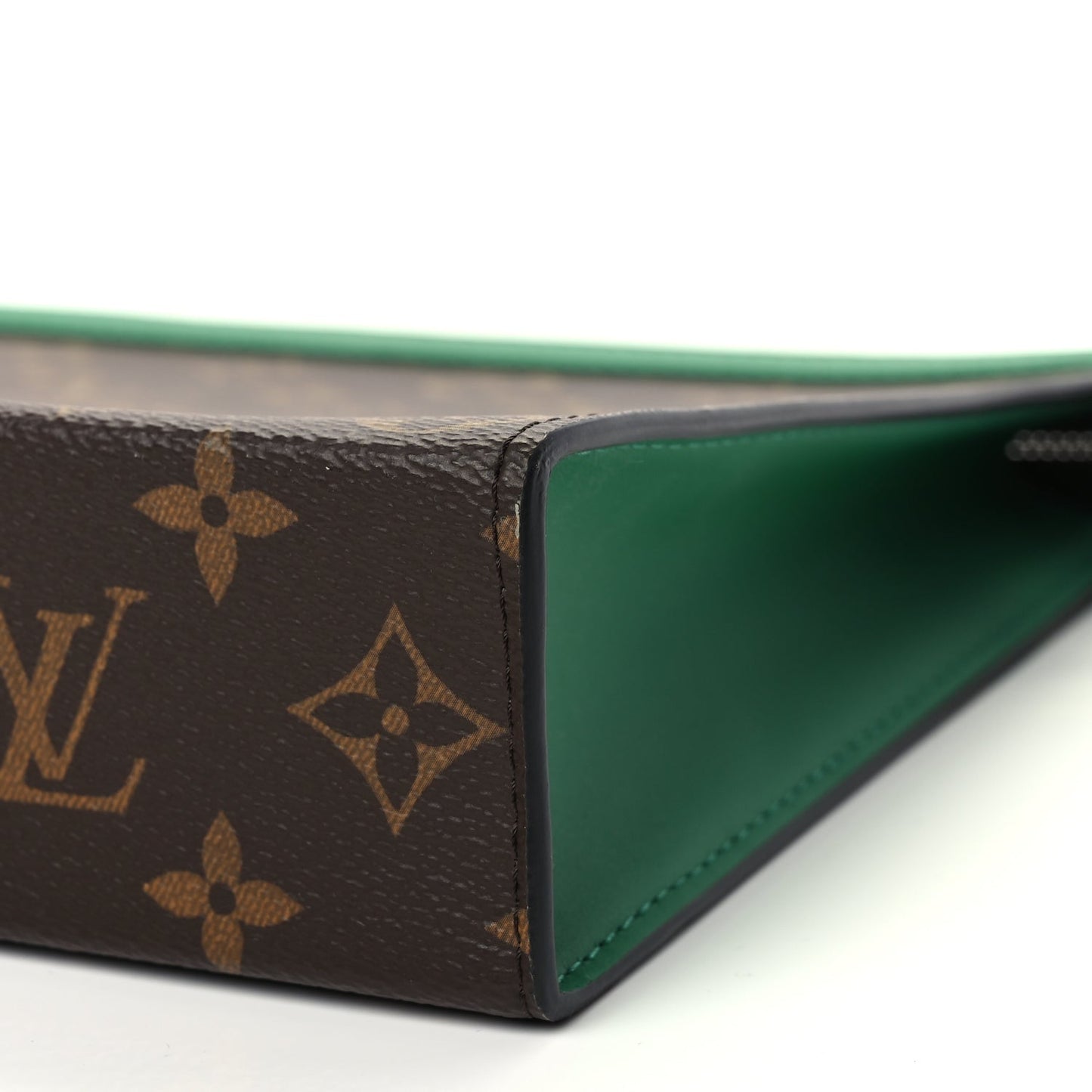 Louis Vuitton Monogram Macassar Pochette Voyage MM Borneo Green