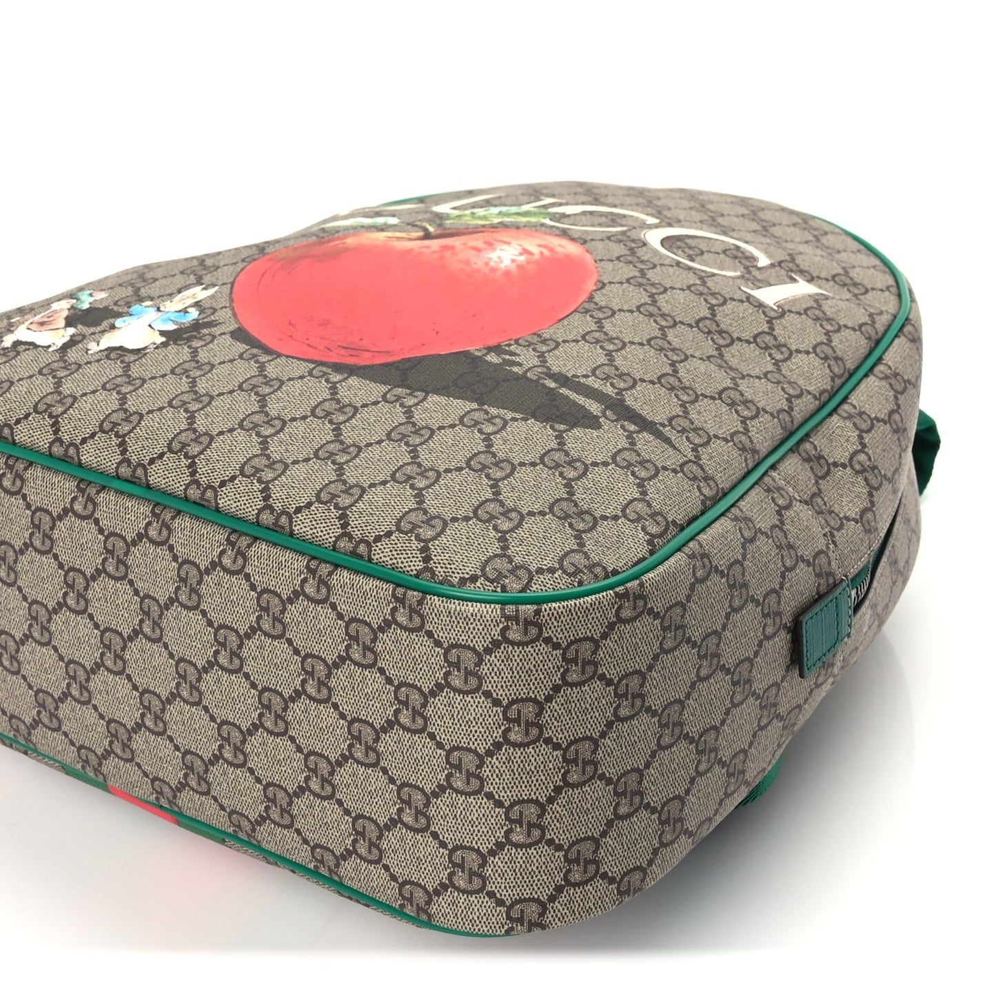 Gucci X Peter Rabbit GG Supreme Monogram Baseballs Web Childrens Backpack Green