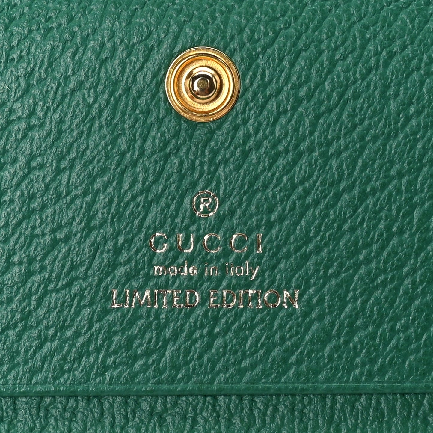 Gucci GG Supreme Monogram Flora Web Ophidia Card Case Green