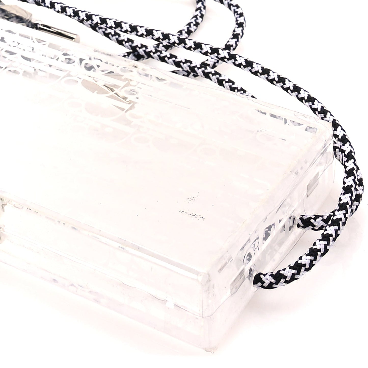 Christian Dior Plexiglass Vertical Pouch Translucent