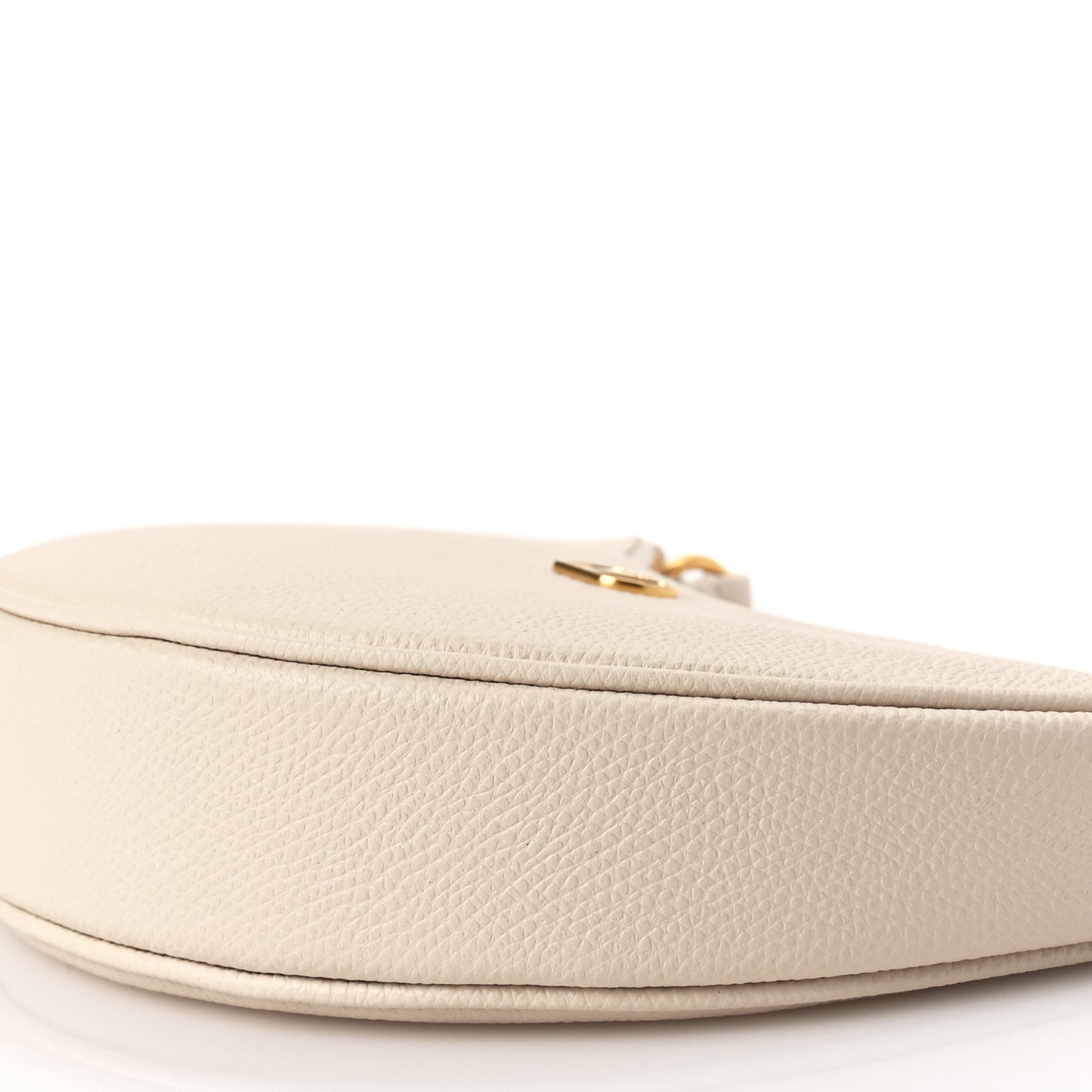Valentino Grainy Calfskin Mini Vlogo Signature Hobo Bag Light Ivory