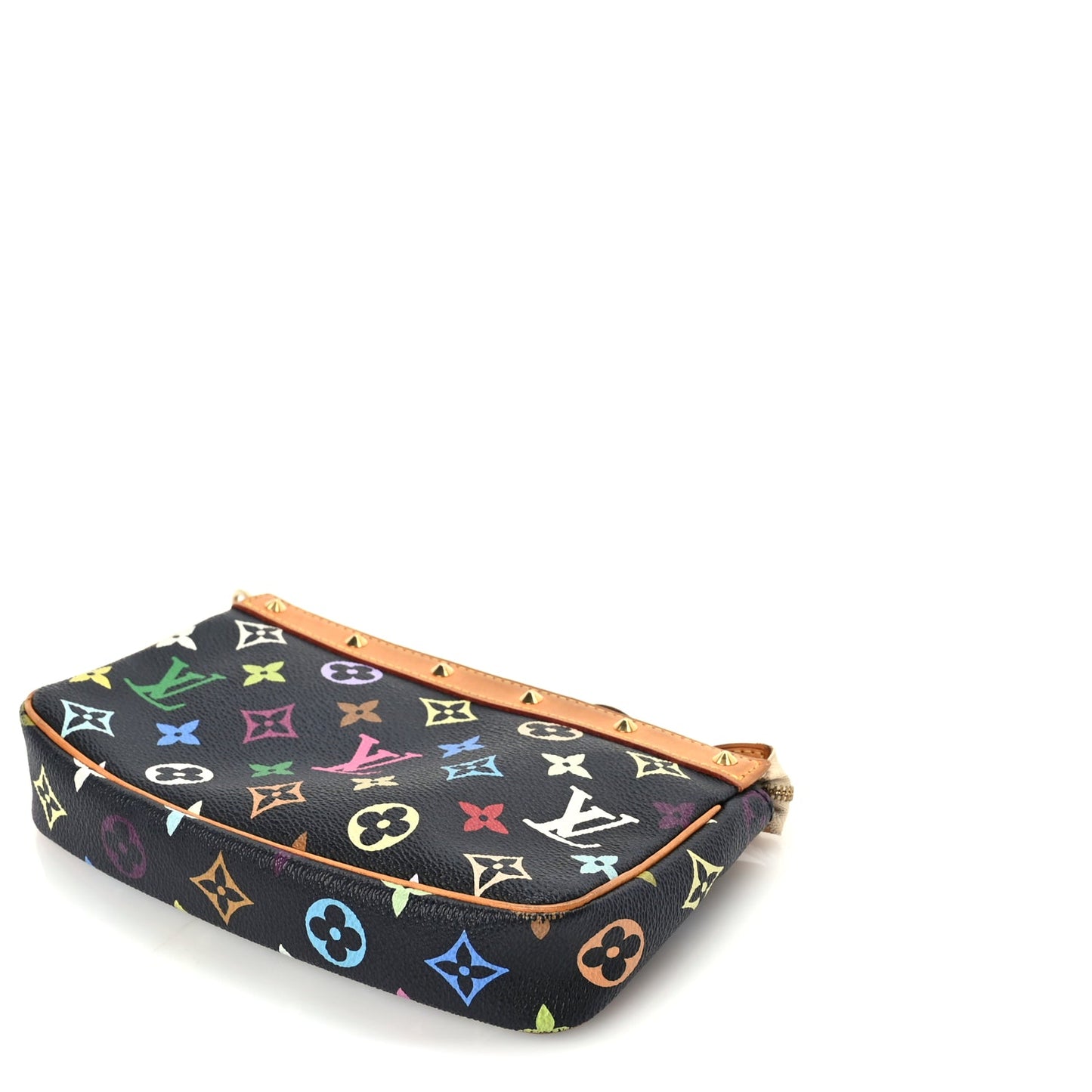 Louis Vuitton Monogram Multicolor Pochette Accessories Black