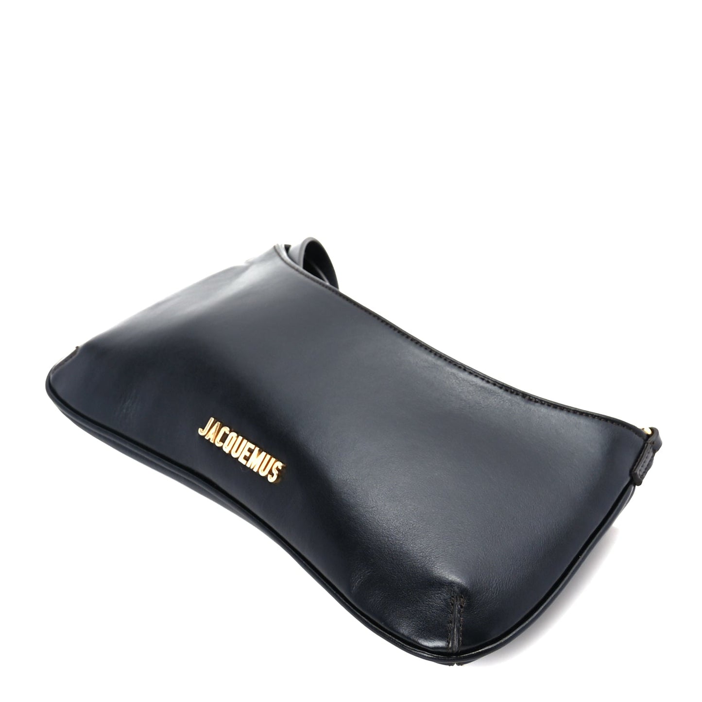 Jacquemus Smooth Calfskin Le Bisou Perle Black