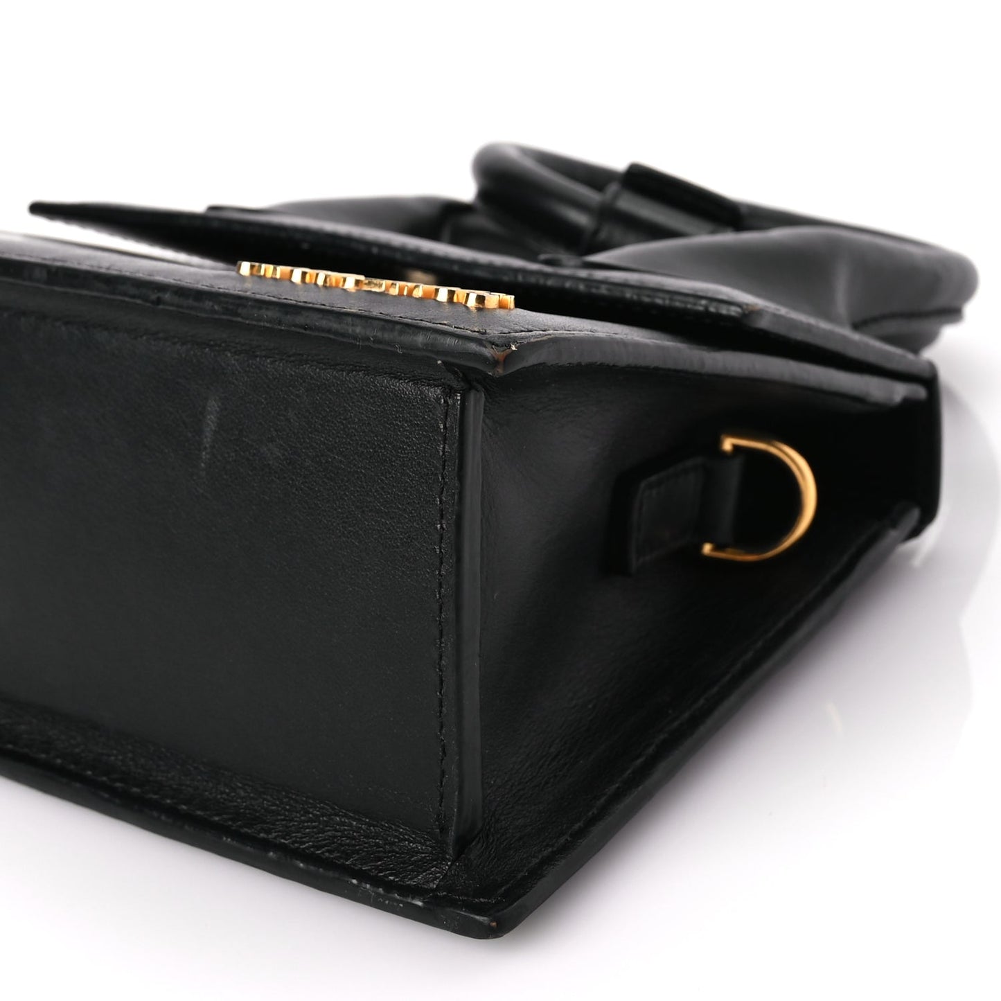 Jacquemus Smooth Calfskin Le Chiquito Noeud Black