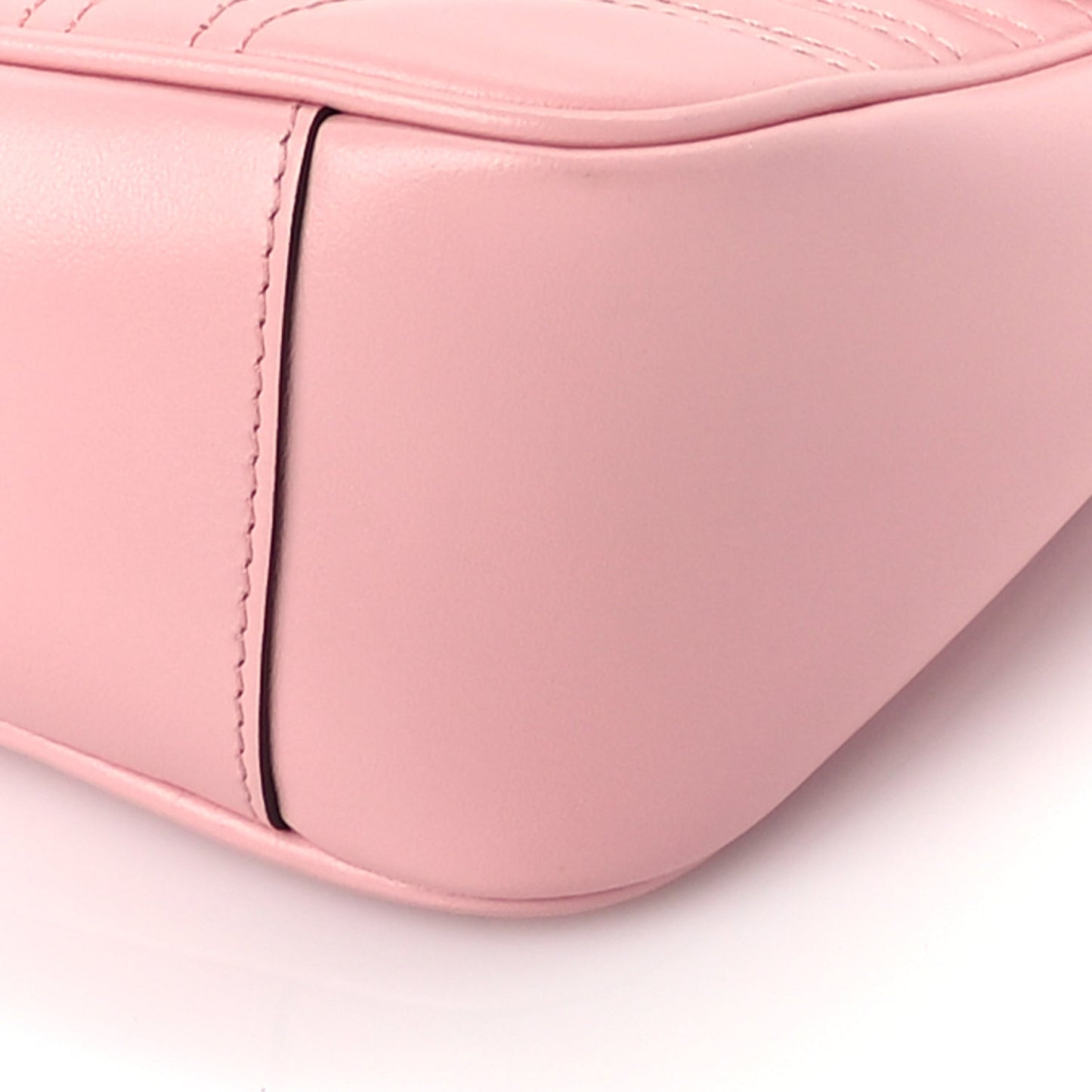 Gucci Calfskin Matelasse Small GG Marmont Shoulder Bag Wild Rose