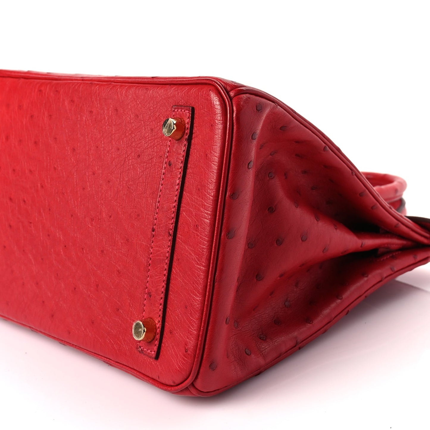 Hermes Ostrich Birkin 30 Rouge Vif
