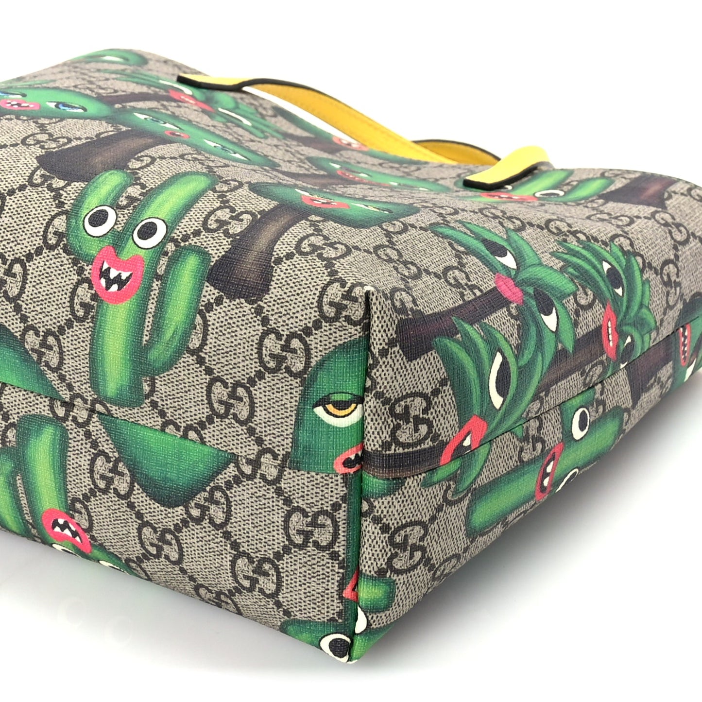 Gucci GG Supreme Monogram Smiling Plants Childrens Tote Multicolor