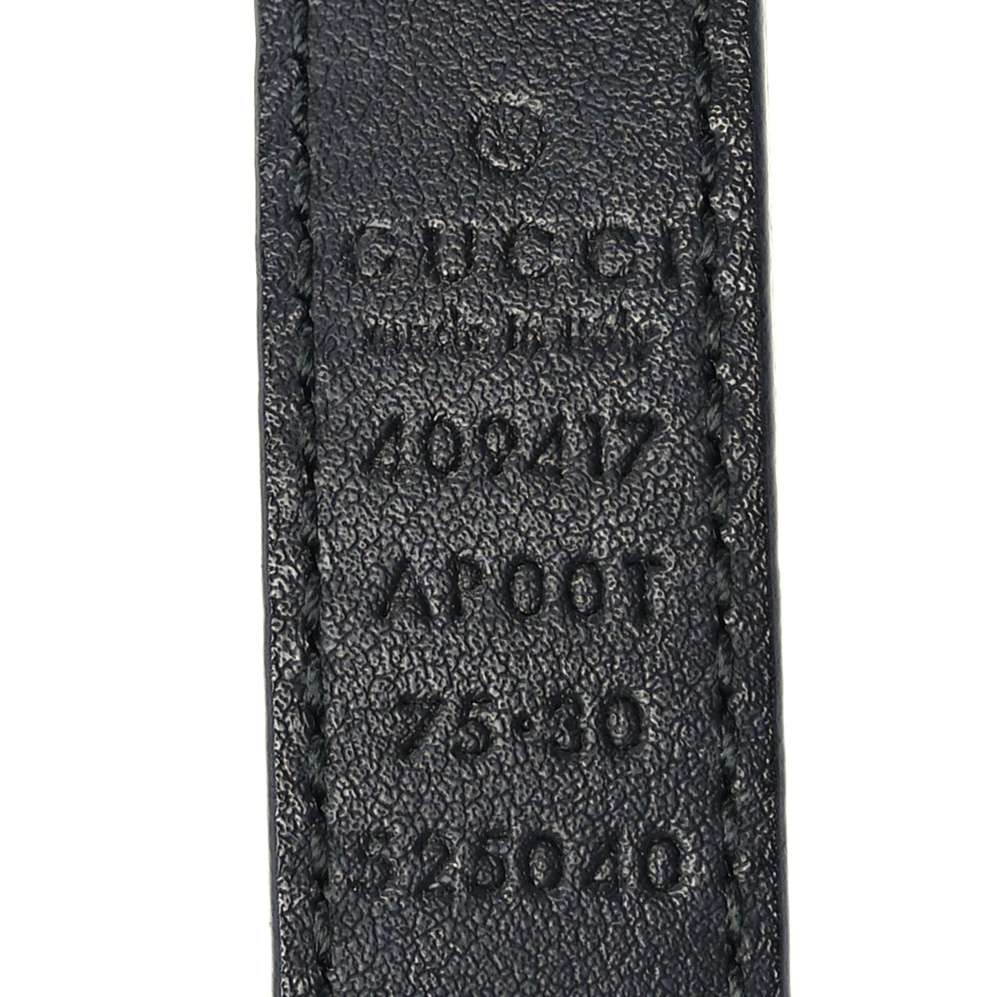 Gucci Calfskin Double G 20mm Belt 75 30 Black