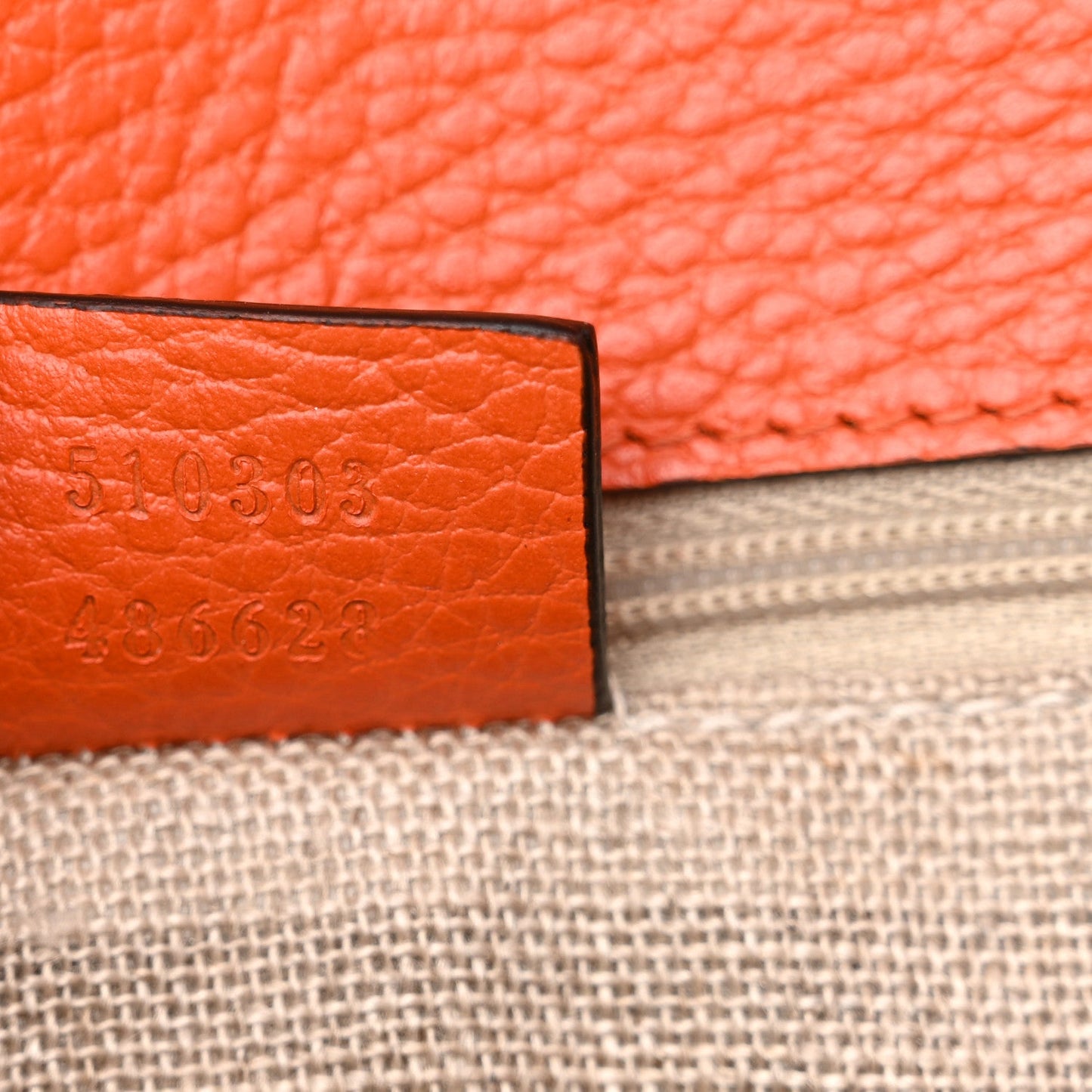 Gucci Dollar Calfskin InterLocking G Shoulder Bag Sun Orange