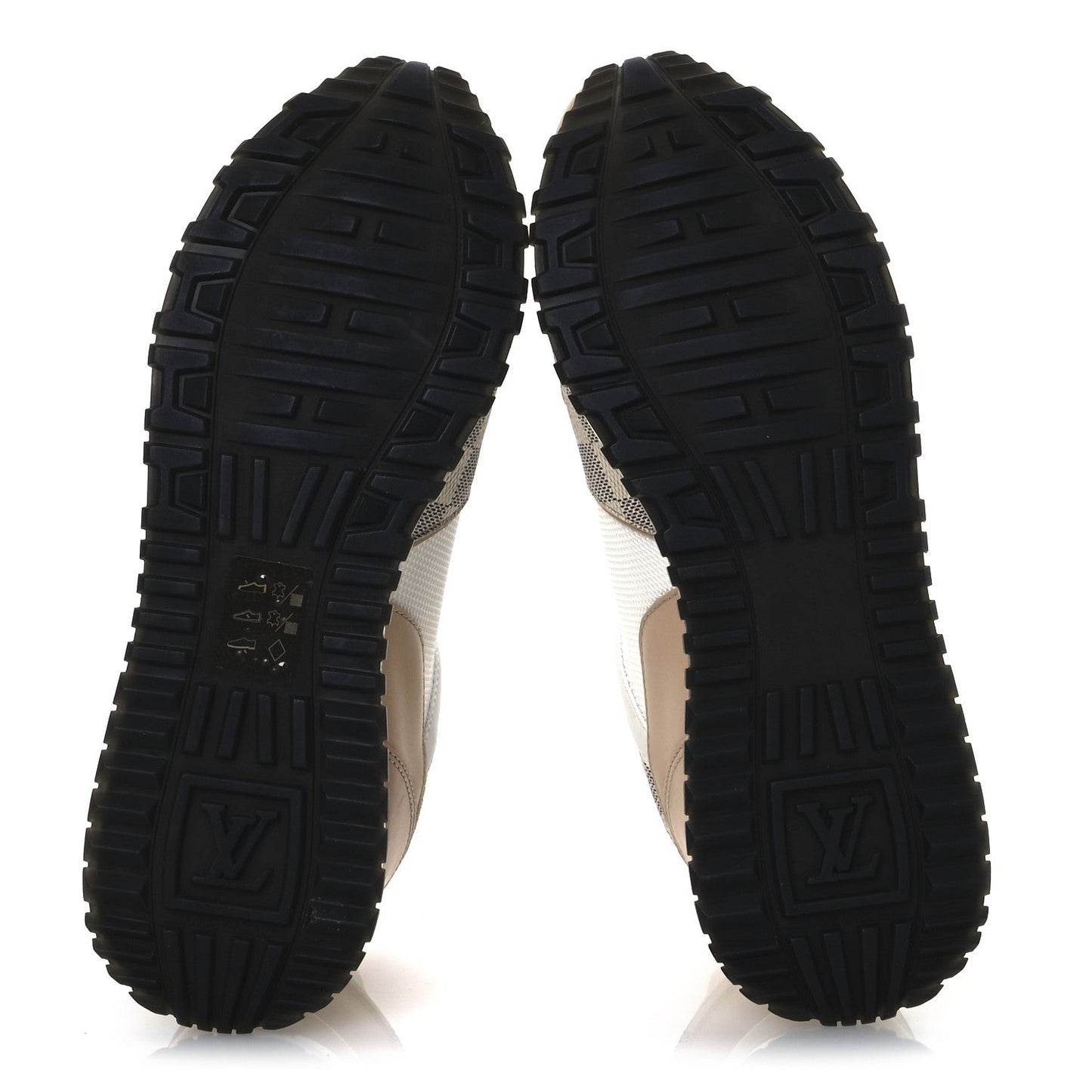 Louis Vuitton Calfskin Damier Azur Run Away Sneakers White