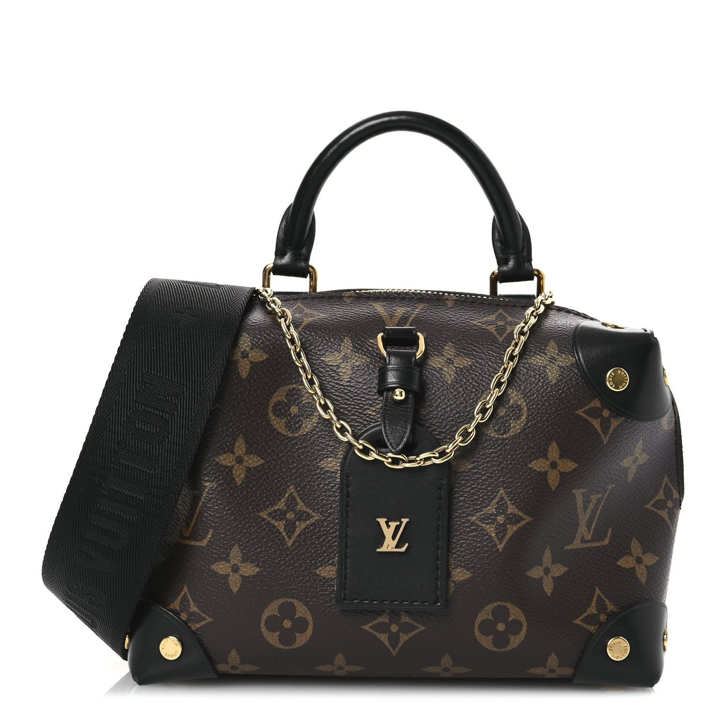 Louis Vuitton Monogram Petite Malle Souple Black