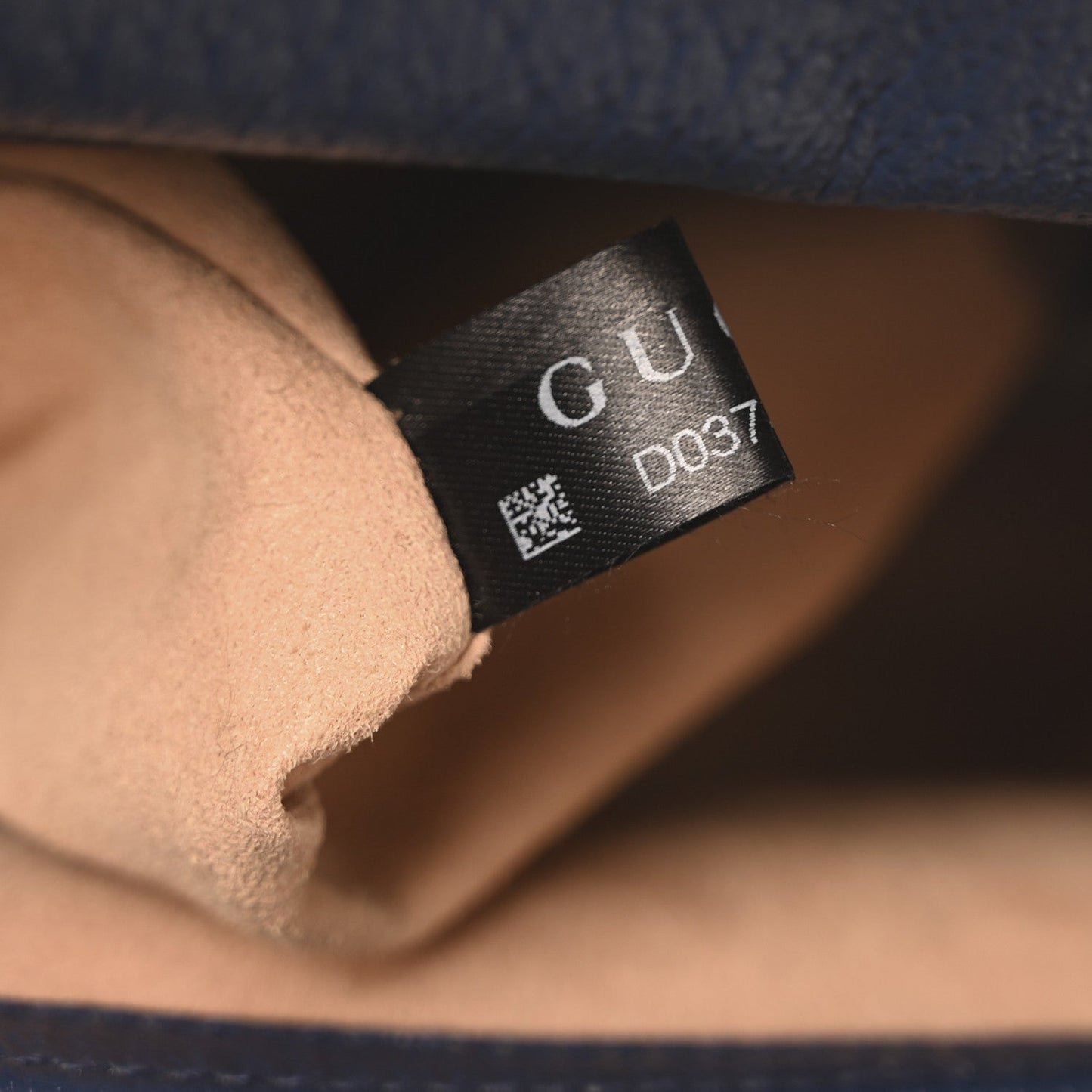 Gucci Textured Dollar Calfskin Web Medium Diana Tote Bag Royal Crop
