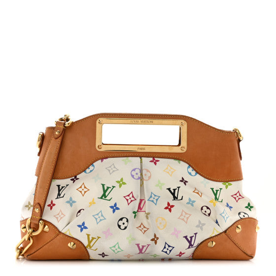 Louis Vuitton Monogram Multicolor Judy MM White