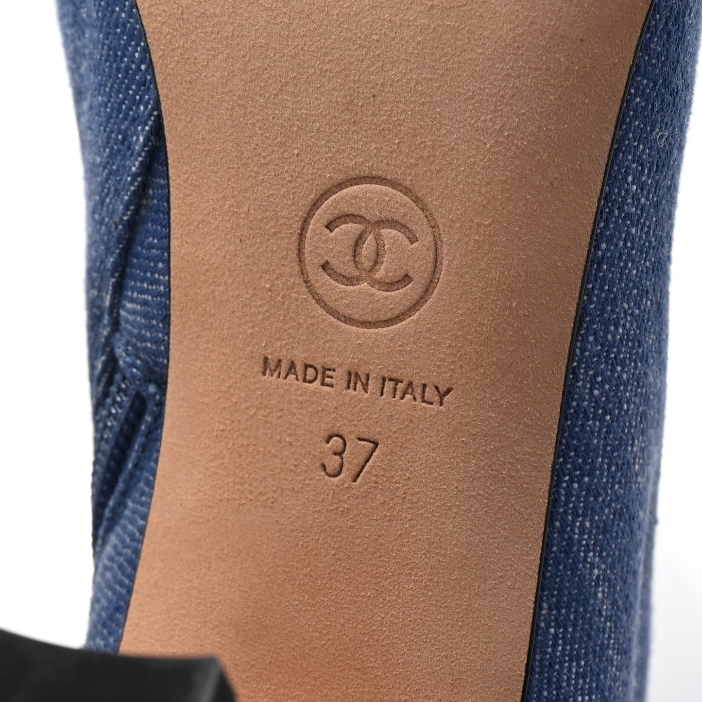 Chanel Denim Grosgrain Cap Toe Short Boots 37 Blue