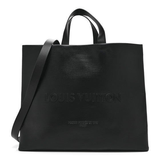 Gucci Calfskin Shopper Tote MM Black
