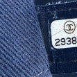 Chanel Mixed Fibers Striped Medium Deauville Tote Navy Blue